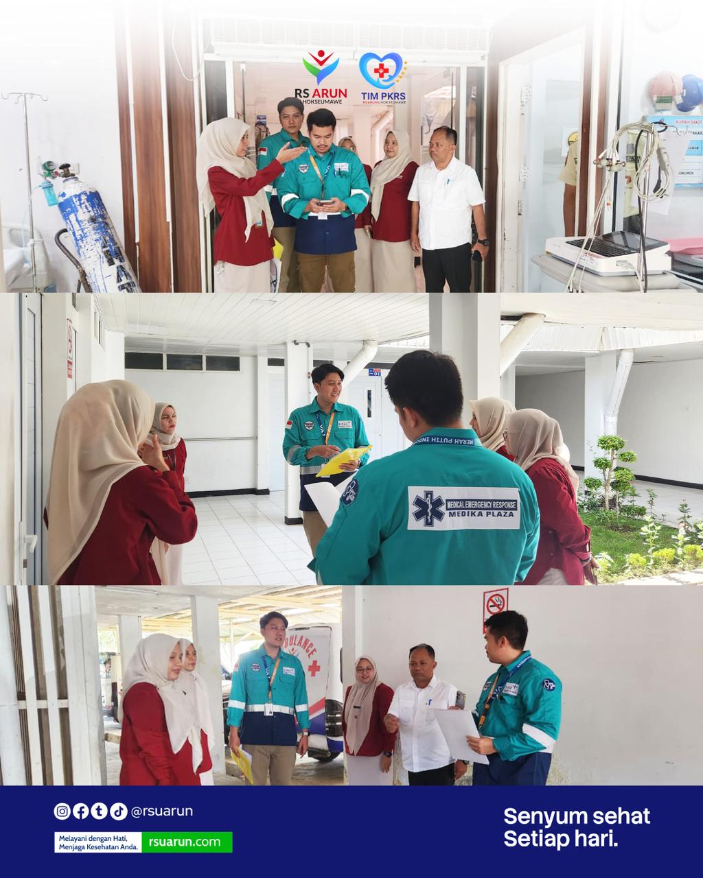 Pererat Kerja Sama Pelayanan Kesehatan, RS Arun Lhokseumawe Terima Kunjungan Tim Medika Plaza